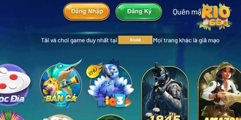 Lưu ý đăng nhập Rio66